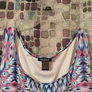 Torrid size 1 spandex multi detailed dress